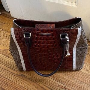 Brahmin Multi-Tone Crocodile Embossed Tote